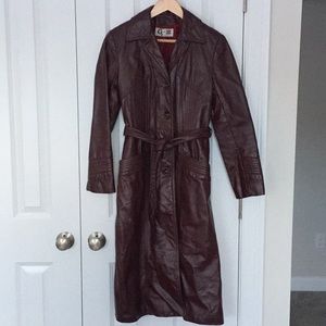 Vintage ‘70s/‘80s Leather Trench